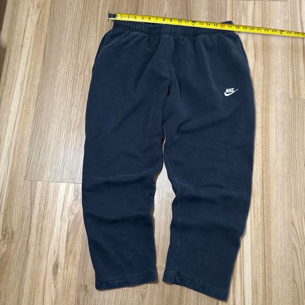 Nike black sweatpants with white